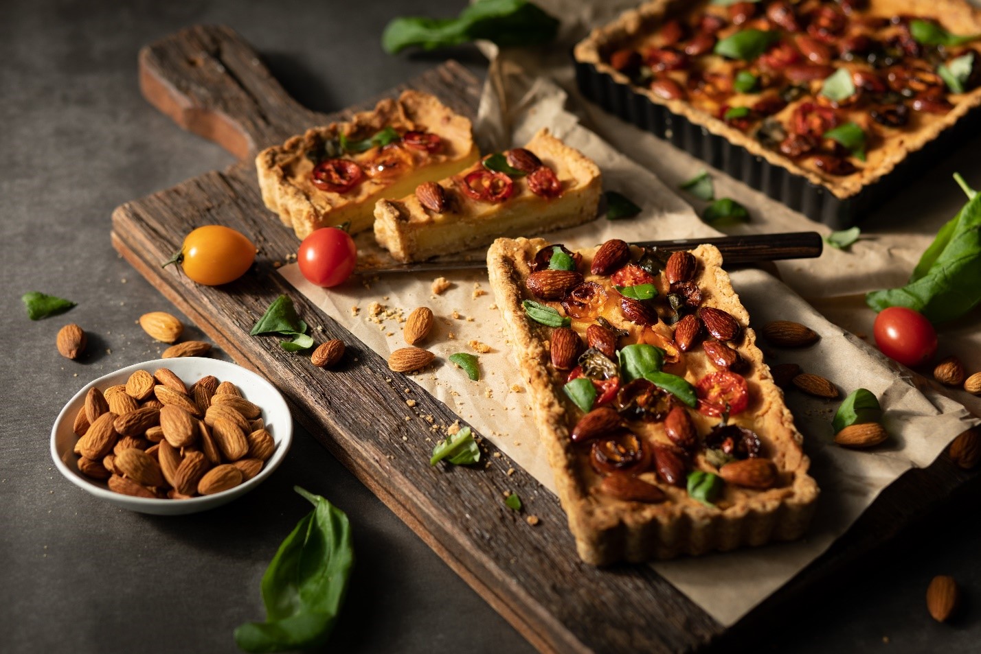 tomato almond tart