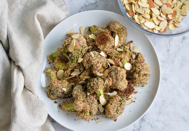 Almond Crusted Broccoli Recipe