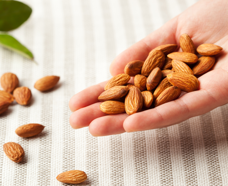 A handful of almonds
