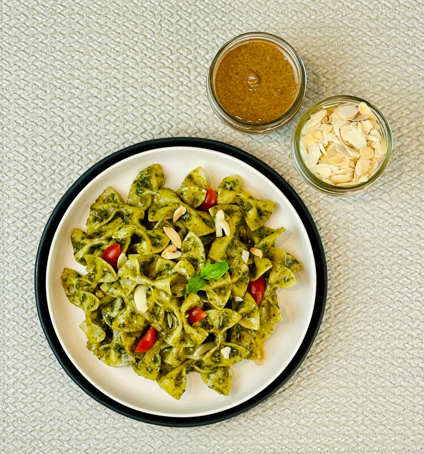 Fresh Basil Almond Pesto