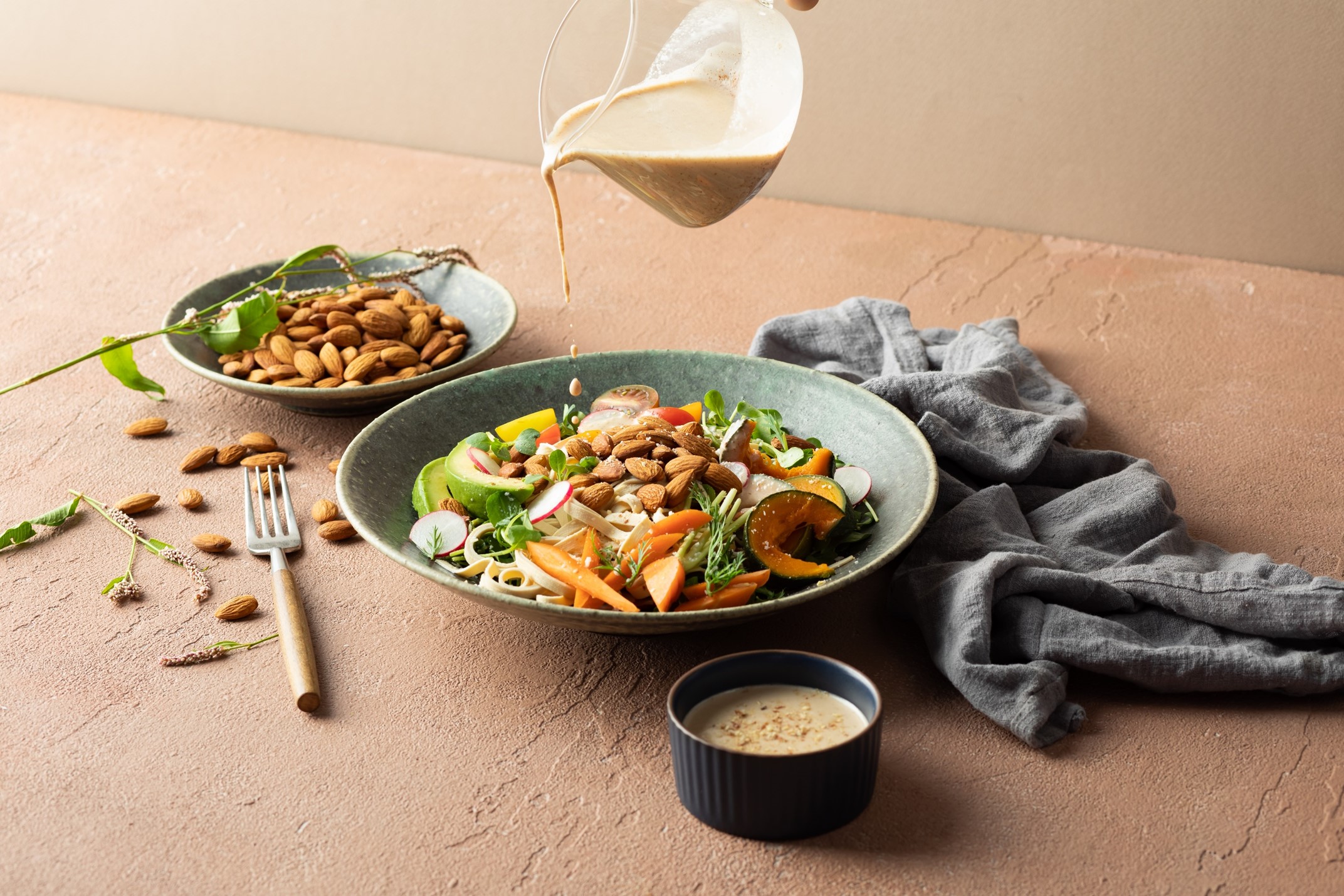 almond tofu salad