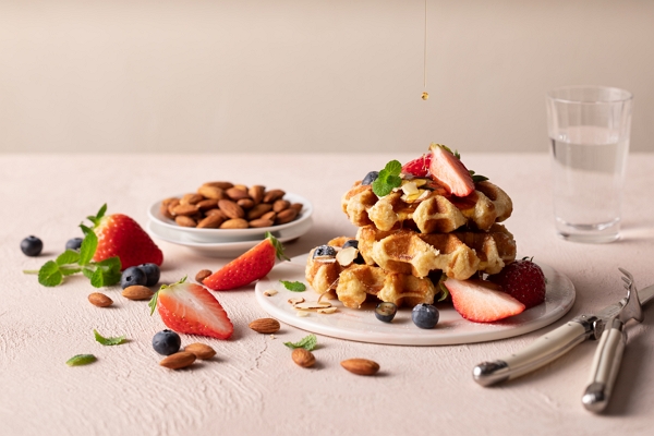 almond keto waffle