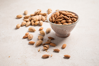 almonds in a bowl